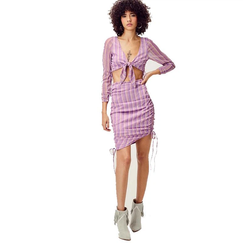 Custom Pleated String Skirt Dress (2)