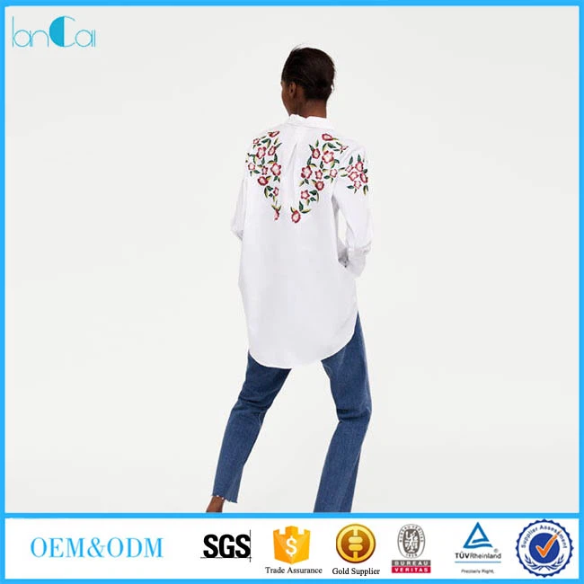 Embroidered Linen Tops